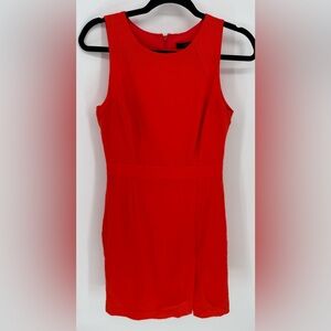 J. Crew Women's 100% Wool Red Dress